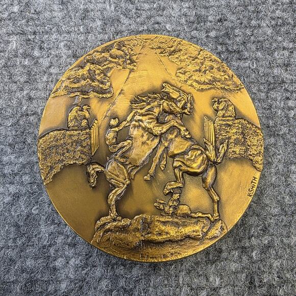 VTG Brookgreen Gardens Bronze Medal South Carolina Stone Carver and the Garden - Picture 4 of 11